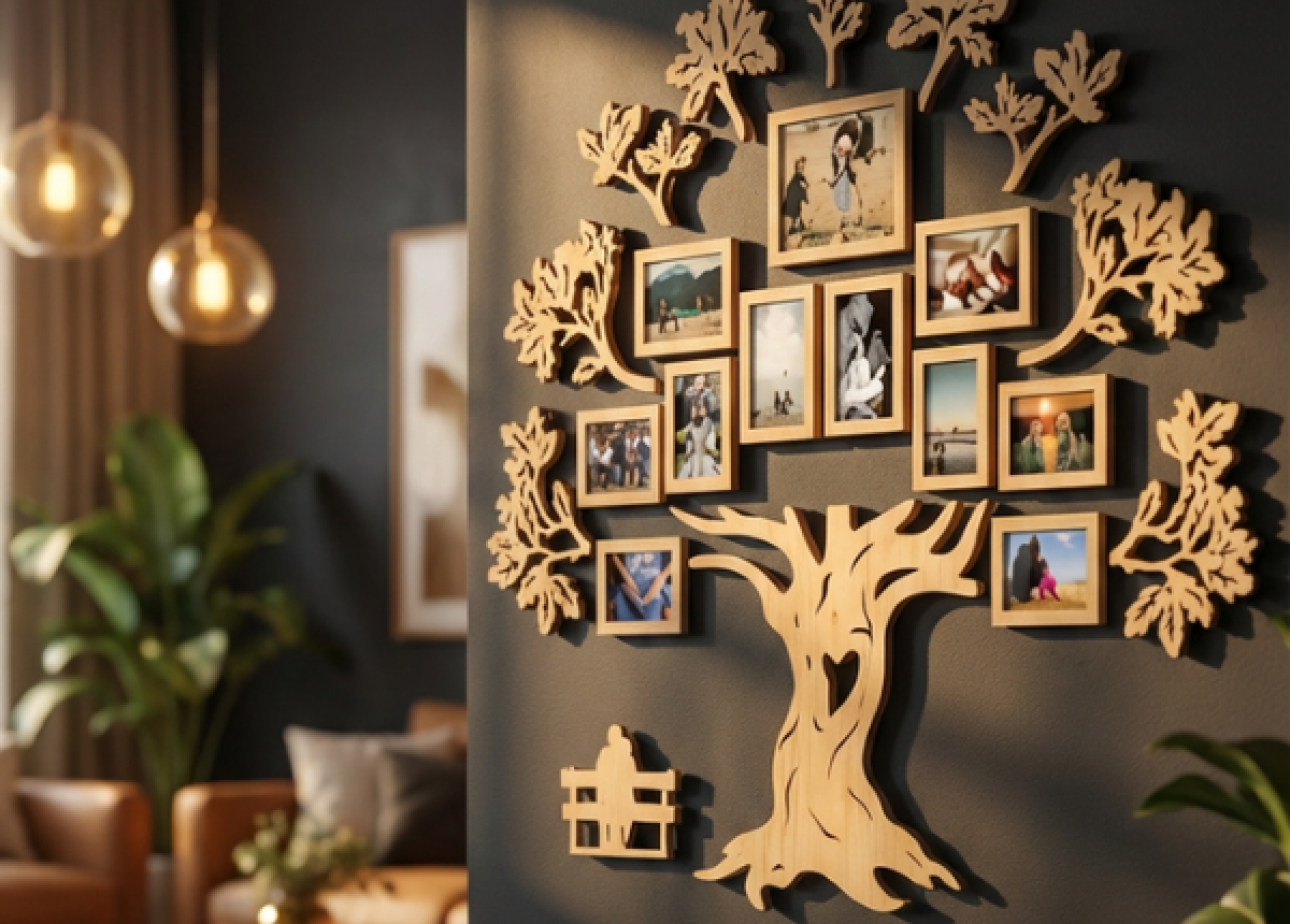 Fotorámiky na stenu: Ako ich použiť v interiéri a obývačke