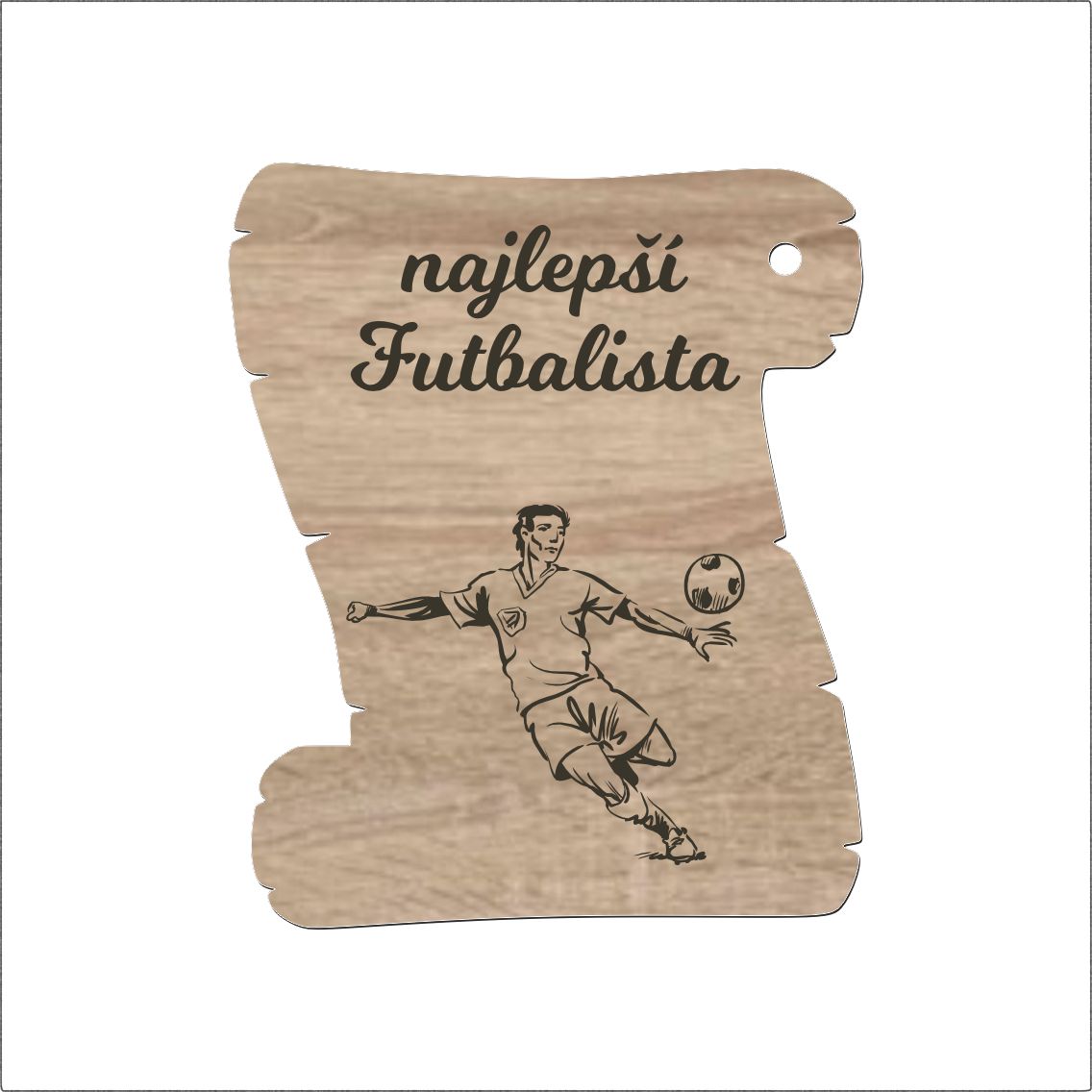 Pergamenová tabuľka – Najlepší futbalista