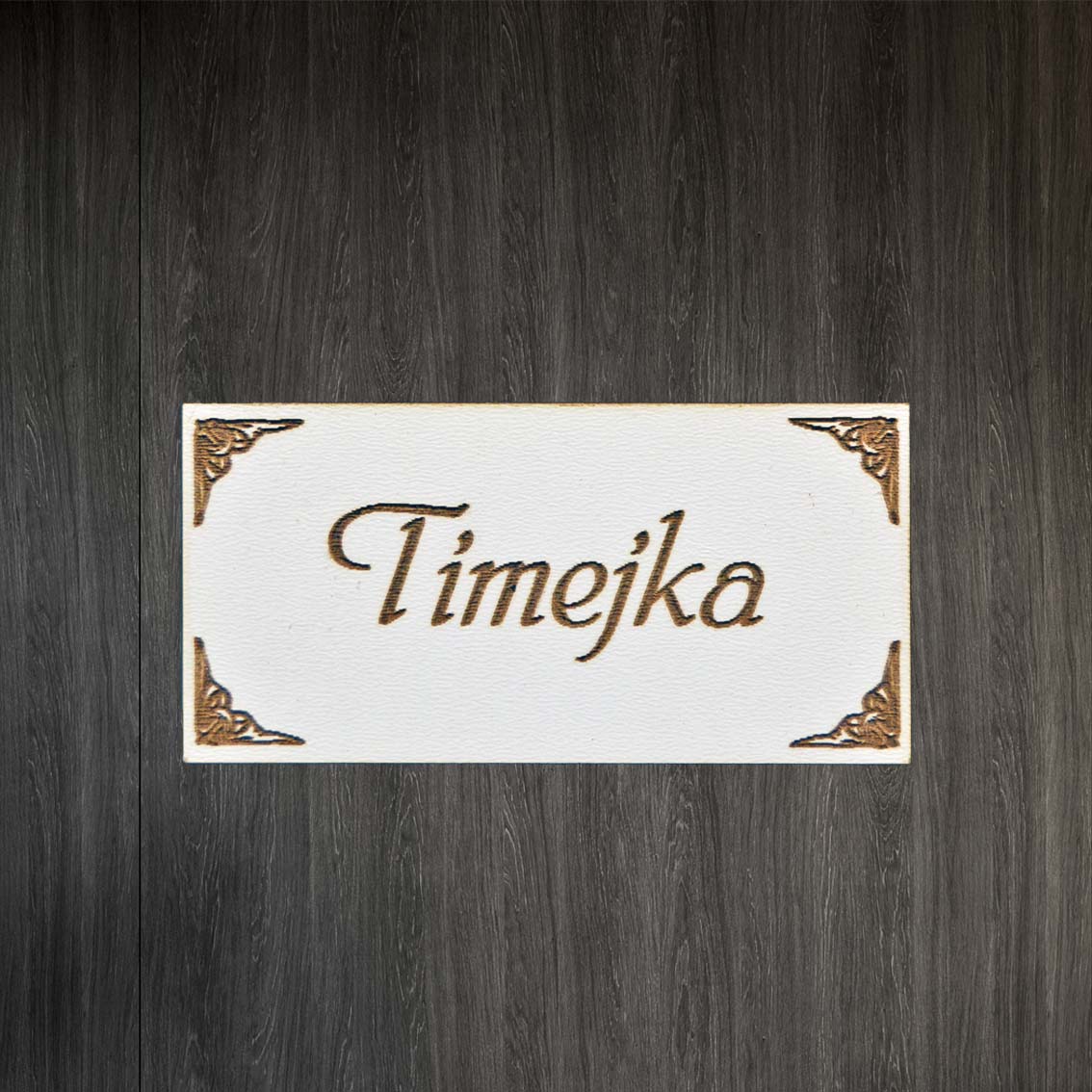 Svadobná menovka - Plaketka