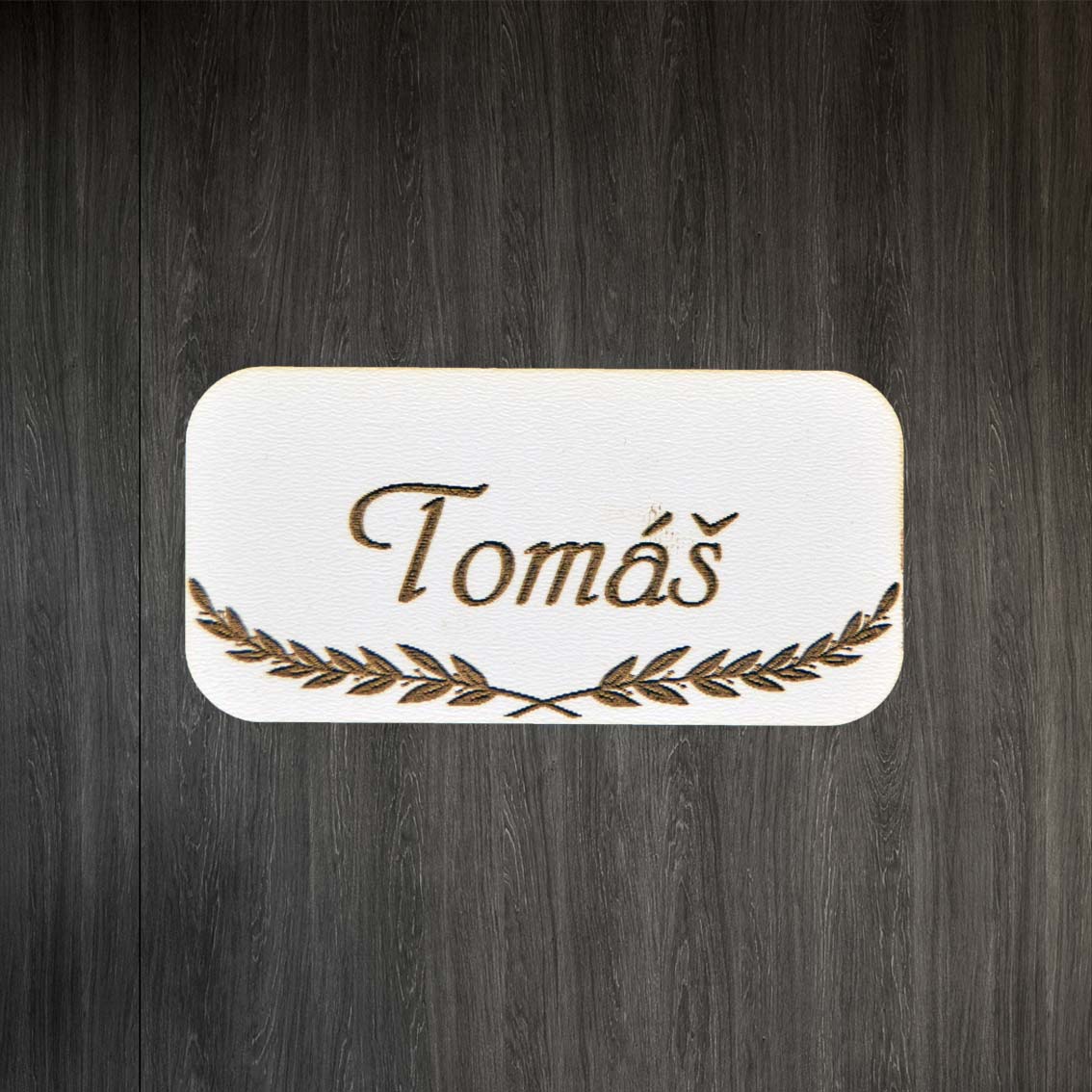 Svadobná menovka - Plaketka
