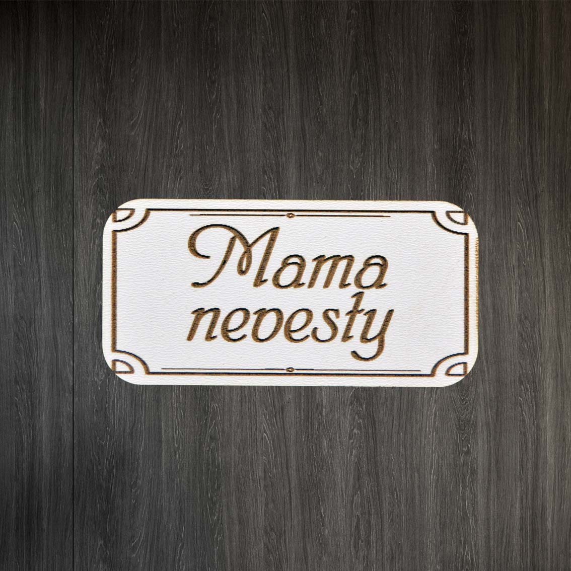 Svadobná menovka - Plaketka