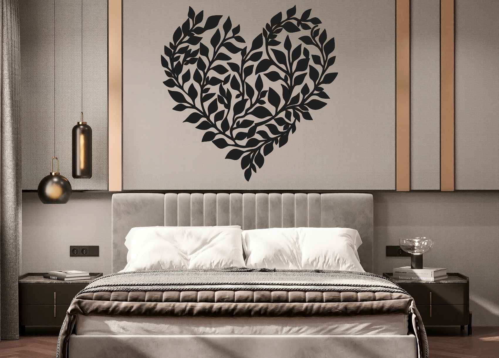 Drevený obraz – Srdce z prírody