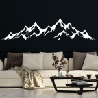 Drevená nástenná dekorácia – Silueta hôr