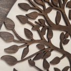 Drevený strom života Premium – dvojvrstvové prevedenie (orech + prírodné drevo)