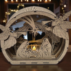 Exkluzívny drevený betlehem s anjelmi