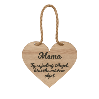Drevené srdiečko – Mama
