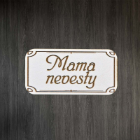 Svadobná menovka - Plaketka