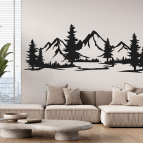 Drevený obraz - Hory