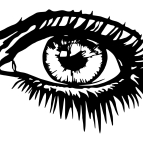 Drevený obraz – Oko