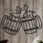 Na zdravie – Drevený obraz s pivom