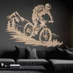 Drevený obraz – Zjazd z hôr