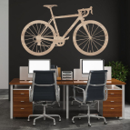 Drevený obraz - cestný bicykel na stenu