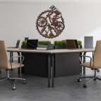 Drevený obraz - horský bicykel