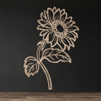 Drevený obraz na stenu – Slnečnica