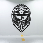 Drevený obraz na stenu – Športová motorka