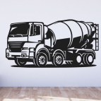 Drevený obraz na stenu – Domiešavač betónu (Mixér)