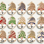 Drevené vianočné ozdoby na vymaľovanie – Zimné zvieratká