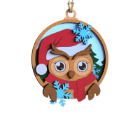 Drevené vianočné ozdoby na vymaľovanie s menom – Zvieratká