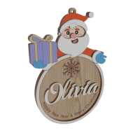 Drevené vianočné ozdoby na vymaľovanie s menom – Zvieratká