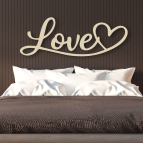 Drevený nápis na stenu – Love