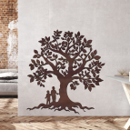 Drevený strom života na stenu – Rodinné korene