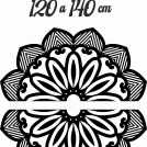 Drevená mandala na stenu - Flower