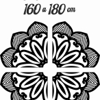 Drevená mandala na stenu - Flower
