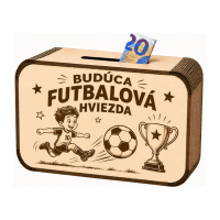 Drevená pokladnička – Budúca futbalová hviezda