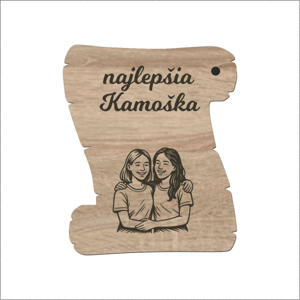 Pergamenová tabuľka – Najlepšia kamoška