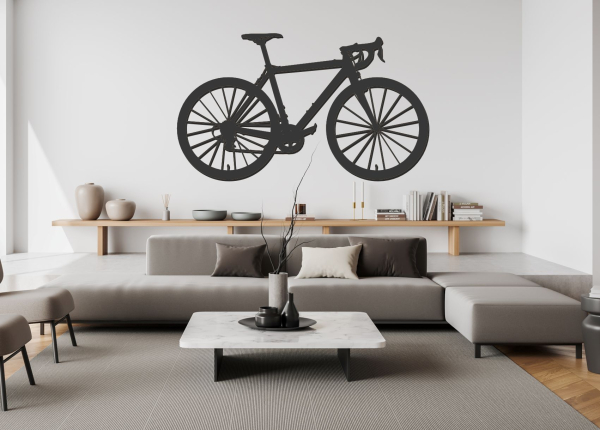 Drevený obraz - cestný bicykel na stenu